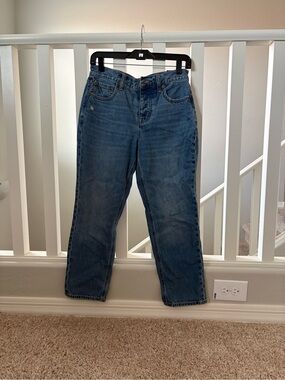 J. Crew Vintage Blue Cropped Straight Jeans